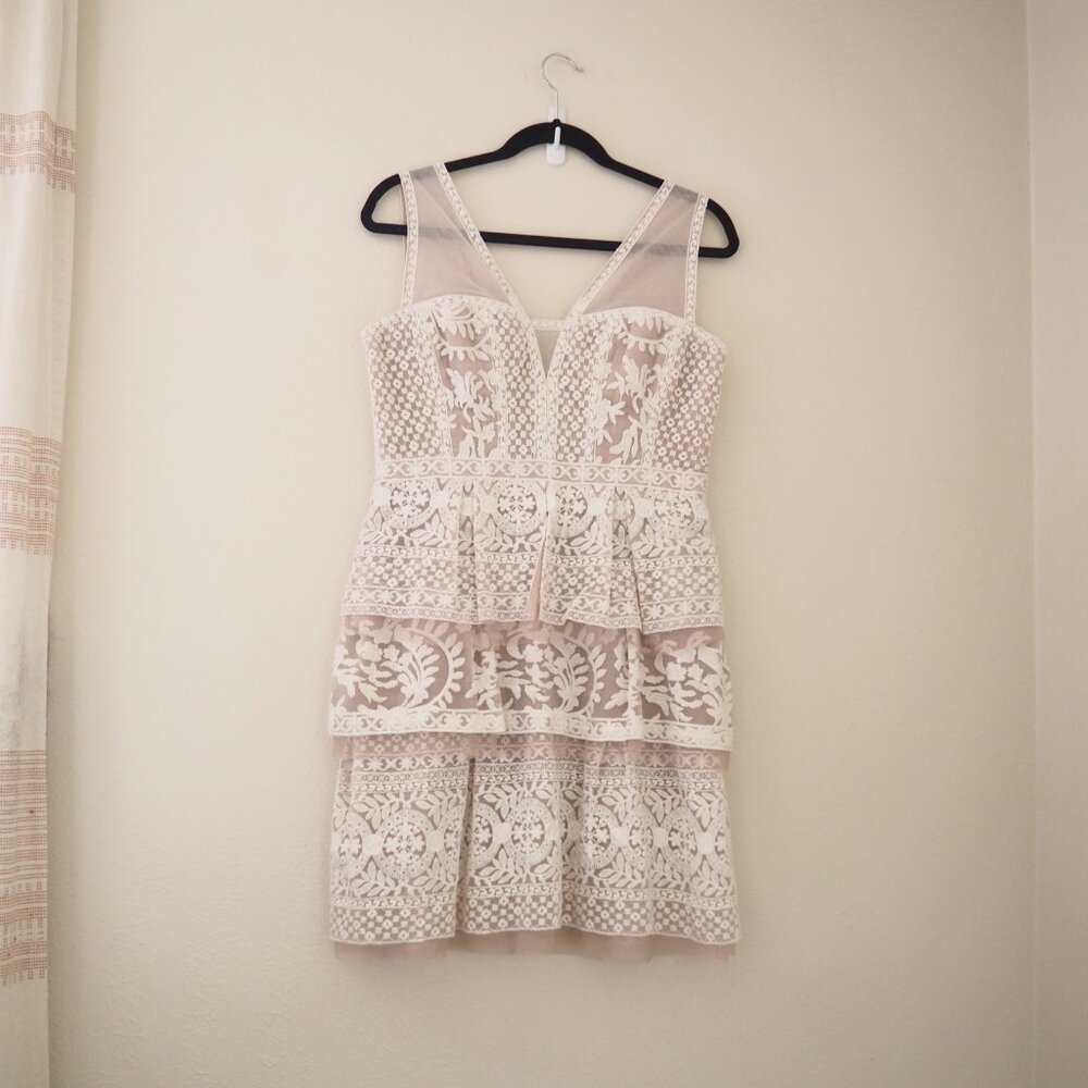BCBGMaxAzria White Lace Dress - Picture 5 of 10
